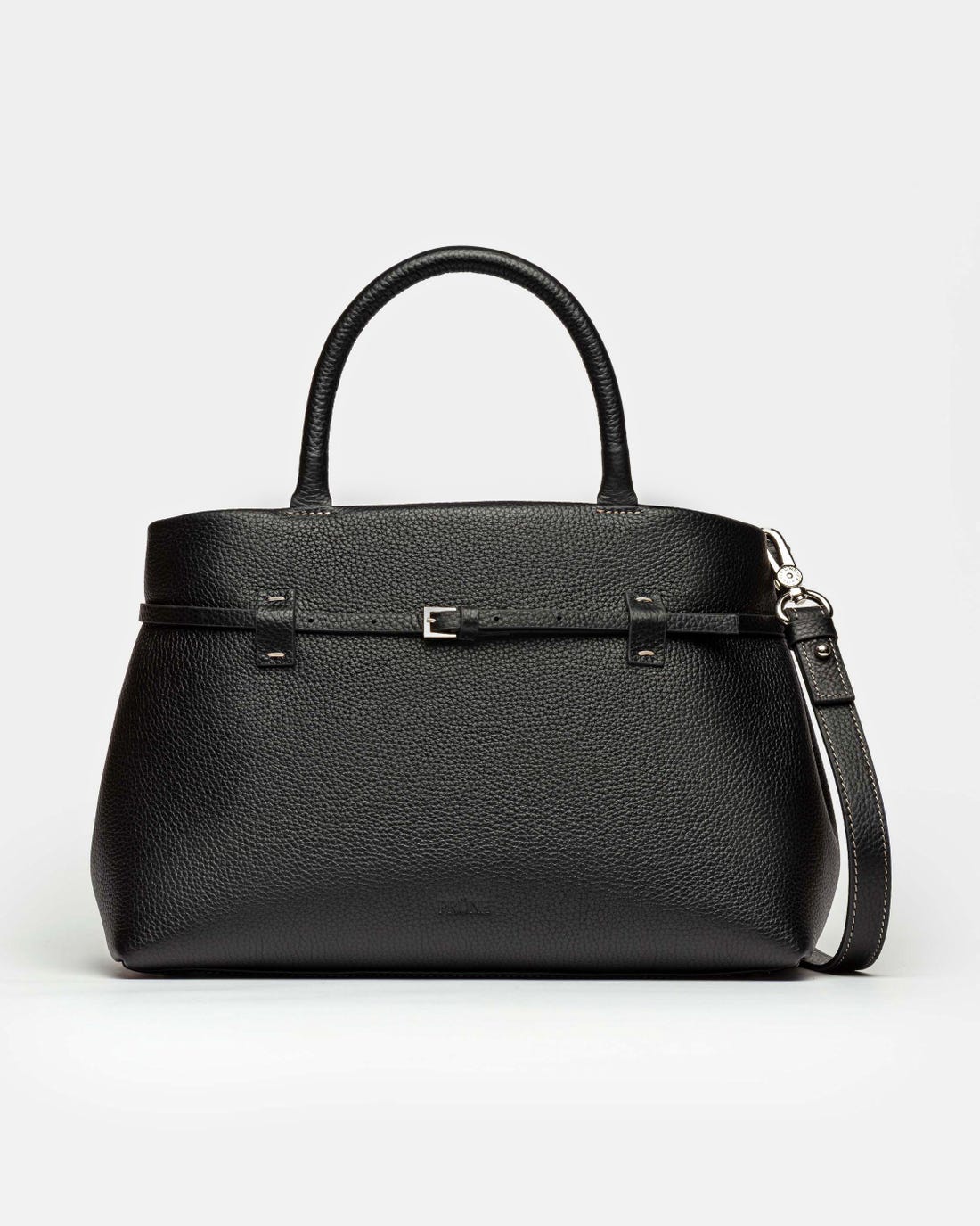 Cartera de mano Bay en cuero graneado