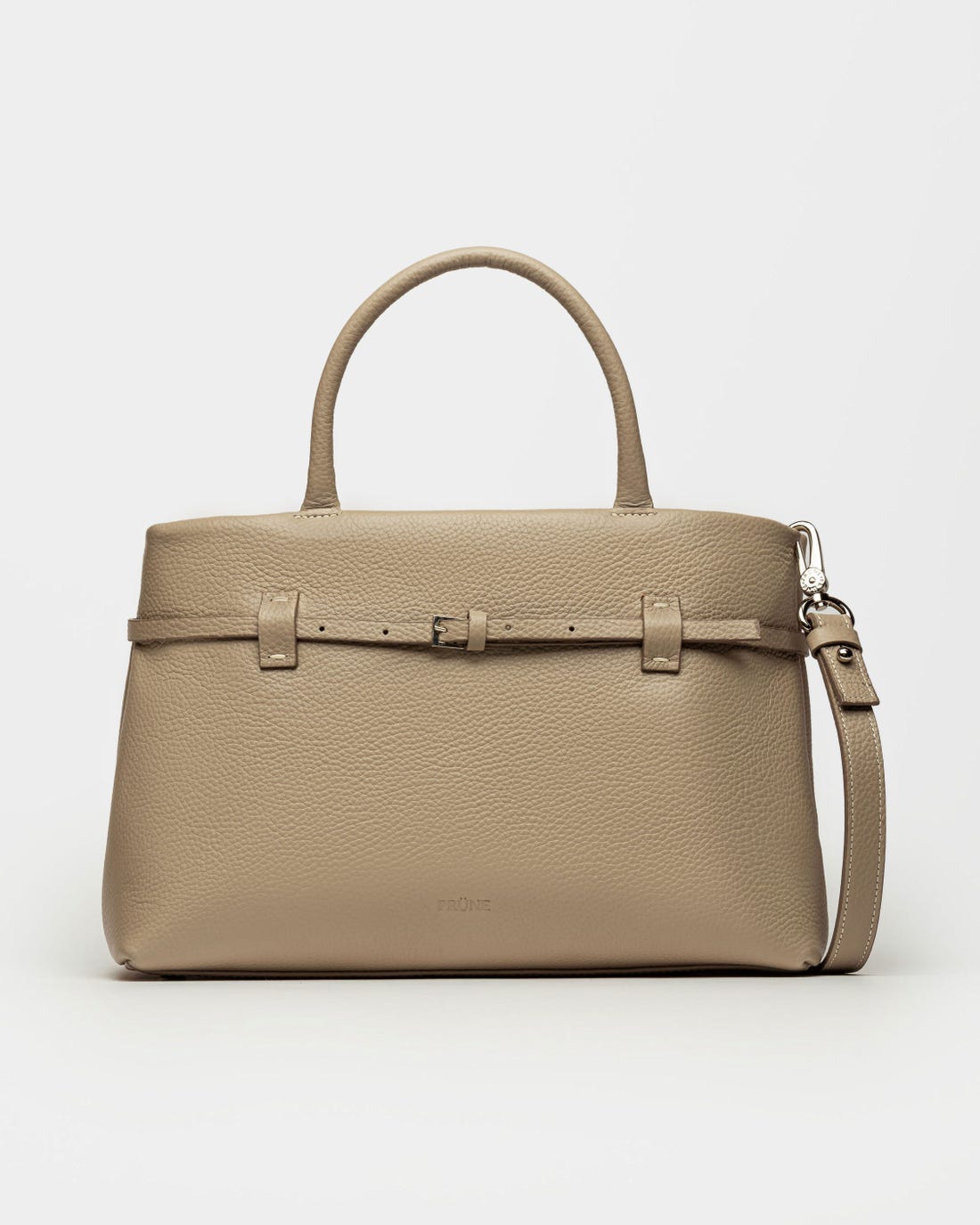 Cartera de mano Bay en cuero graneado