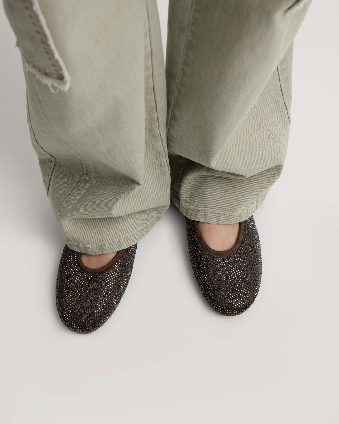 Ballerina Bright en efecto cuero